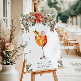 Weihnachtsunterschrift Trinkzeichen Poster