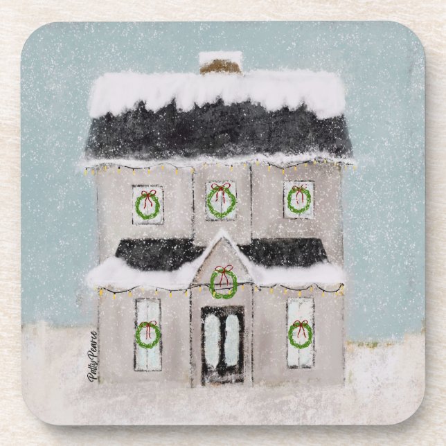 WeihnachtsUntersetzer Getränkeuntersetzer (Vorderseite)