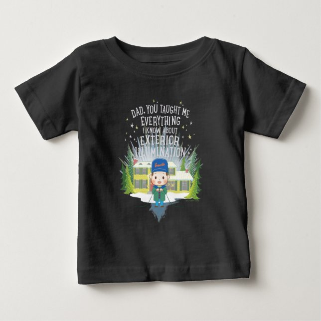 Weihnachtsurlaub Außenbeleuchtung Baby T-shirt (Vorderseite)