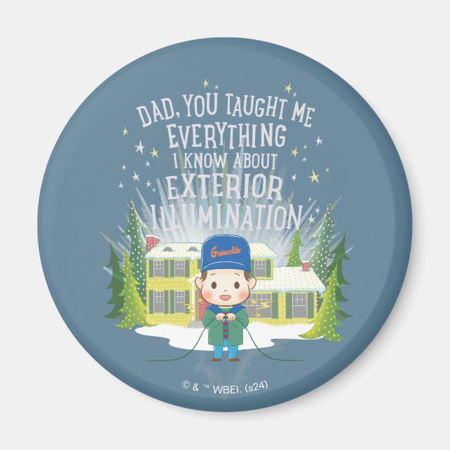 Weihnachtsurlaub Außenbeleuchtung Magnet (Vorne)