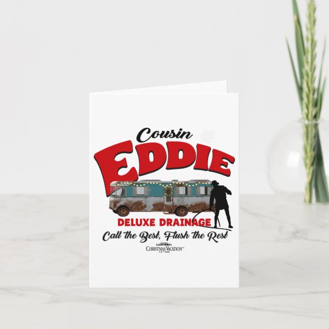 Weihnachtsurlaub Cousin Eddie Deluxe Drainage Karte (Vorderseite)