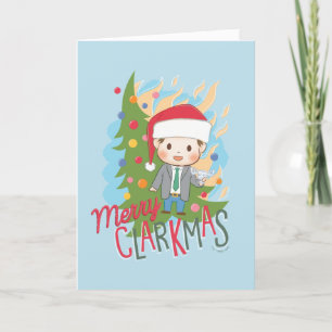 Weihnachtsurlaub Frohe Clarkmas Feiertagskarte