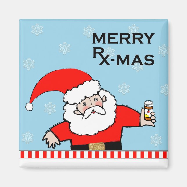 Weihnachtsurlaub für Krankenschwestern Magnet (Vorne)