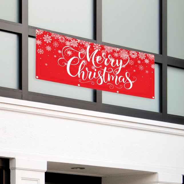 Weihnachtsurlaub Outdoor Banner (Äußeres Gebäude)