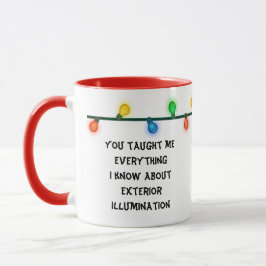 Weihnachtsurlaub Quote Tasse Weihnachtslicht