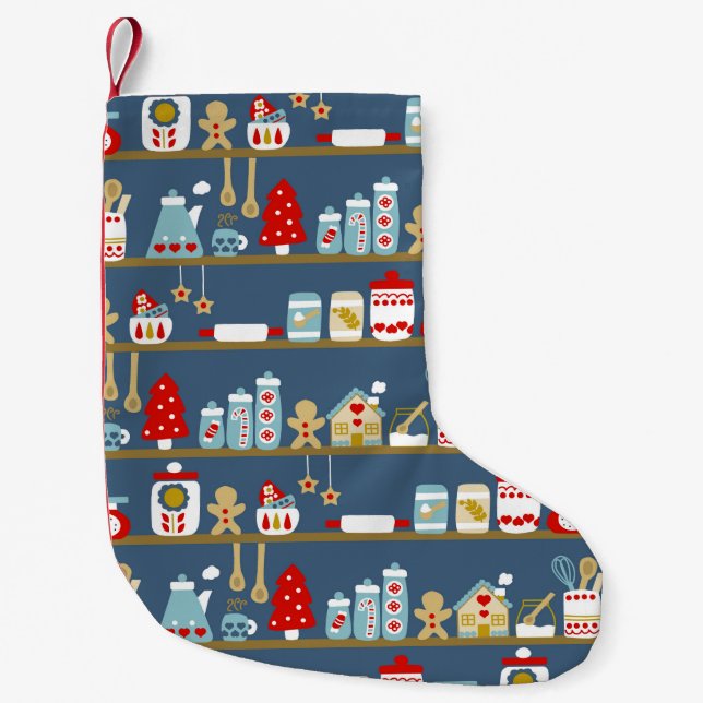Weihnachtsurlaub Strumpf Küche Design Kleiner Weihnachtsstrumpf (Vorderseite)