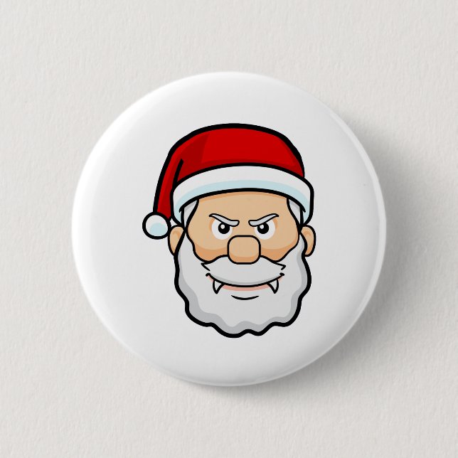Weihnachtsvampir santa button (Vorderseite)
