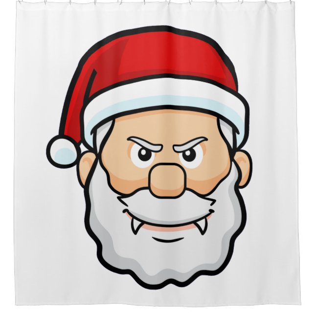 Weihnachtsvampir santa duschvorhang (Vorderseite)