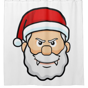 weihnachtsvampir weihnachtsmann duschvorhang