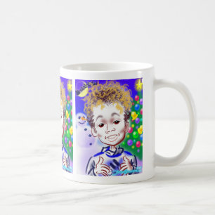 WeihnachtsVater-Karikatur-Tasse 2017b Kaffeetasse