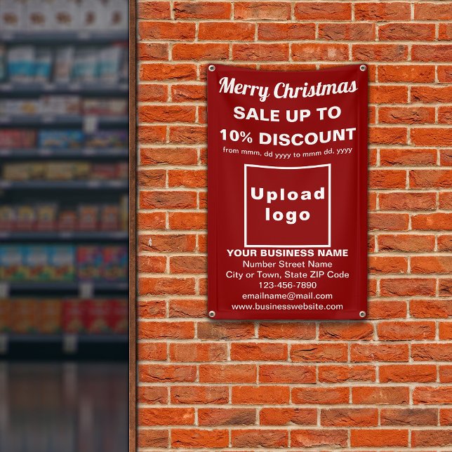 Weihnachtsverkauf Business Red 2.5’ x 4’ Banner (Von Creator hochgeladen)