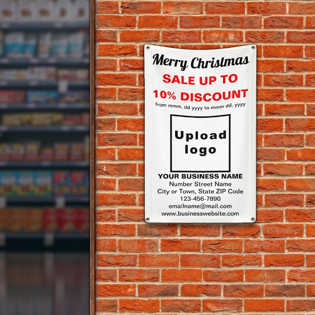 Weihnachtsverkauf Business White 2.5’ x 4’ Banner (Von Creator hochgeladen)