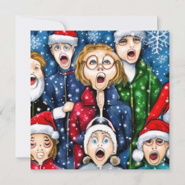 Weihnachtsverkehr Feiertagskarte (Vorderseite)