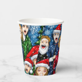 Weihnachtsverkehr Pappbecher