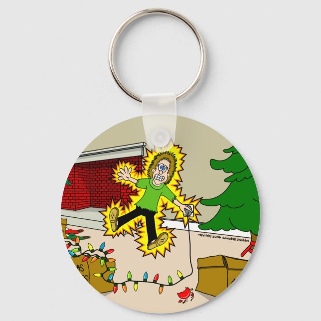 Weihnachtsverletzter Schlüsselanhänger (Vorderseite)
