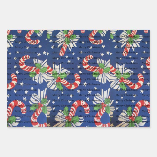 Weihnachtsverpackungen Geschenkpapier Set (Vorderseite)