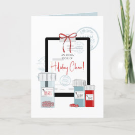 Weihnachtsverschreibung für die Dosierung von Chee Feiertagskarte