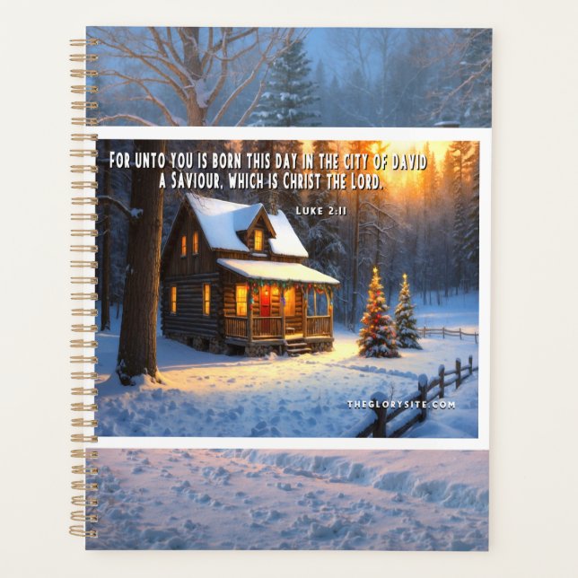 Weihnachtsverse aus der Bibel Planer (Vorderseite)