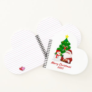 Weihnachtsversion Notizblock Notizbuch