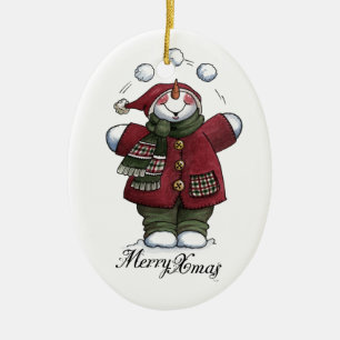 Weihnachtsverzierung Keramik Ornament