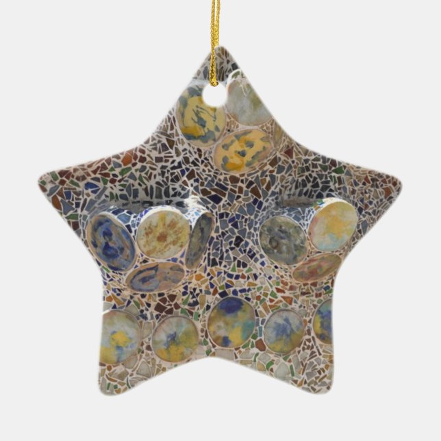 Weihnachtsverzierung Keramikornament (Vorne)