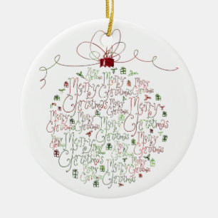Weihnachtsverzierung Keramikornament