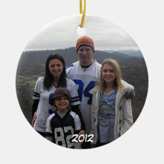 Weihnachtsverzierung Keramikornament (Vorne)