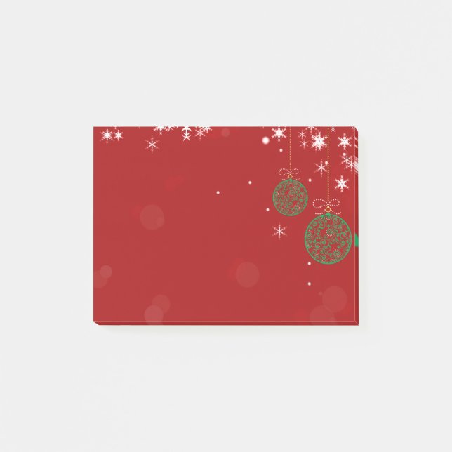 Weihnachtsverzierung Post-it Klebezettel (Vorderseite)