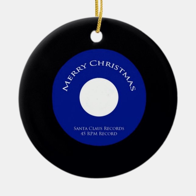 Weihnachtsverzierung Sankt-Plattenen-45 U/min Keramikornament (Vorne)