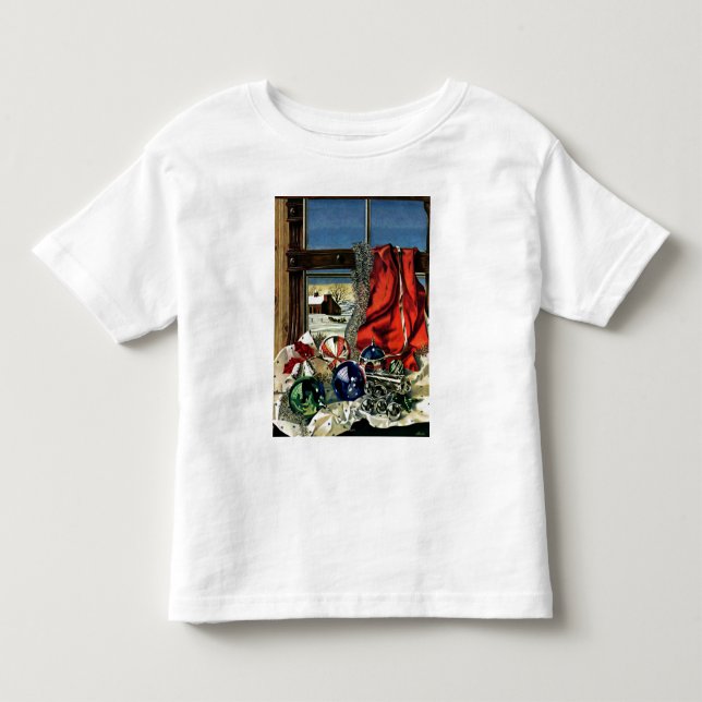 Weihnachtsverzierungen Kleinkind T-shirt (Vorderseite)