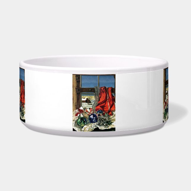 Weihnachtsverzierungen Napf (Vorderseite)