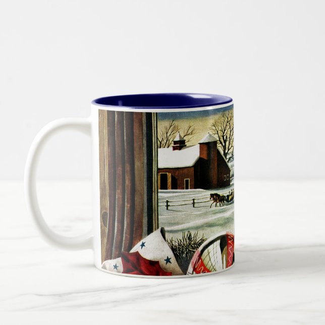 Weihnachtsverzierungen Zweifarbige Tasse (Links)