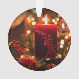 Weihnachtsverzierungs-Acrylrunde beleuchtete Kerze Ornament