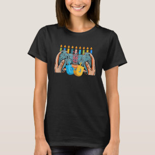 Weihnachtsvideospielcontroller Hanukkah jüdisch G T-Shirt