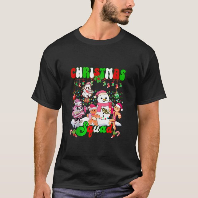 Weihnachtsviertel Funny Boujee Gingerbread Xm T-Shirt (Vorderseite)