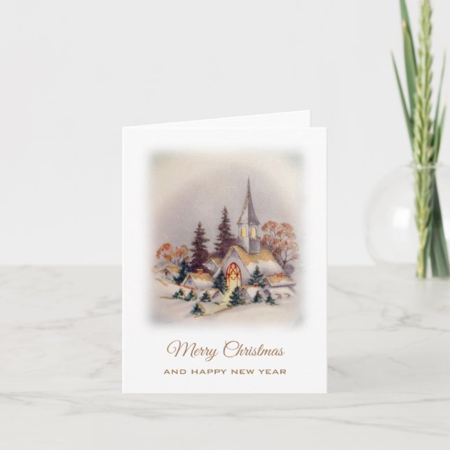 WeihnachtsVintag Karte (Vorderseite)