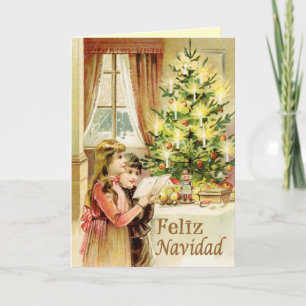 Weihnachtsvintage 1902 feiertagskarte