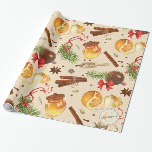 WeihnachtsVintage Gerüche Geschenkpapier