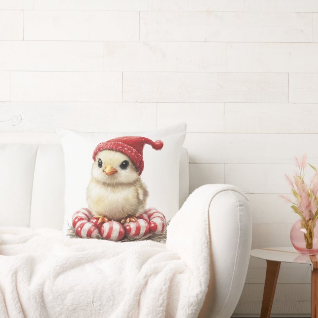 Weihnachtsvogel auf Peppermint Kissen (Liege)