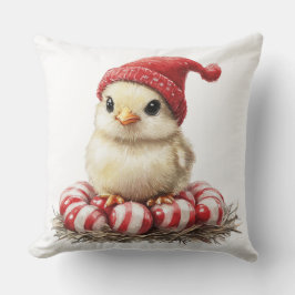 Weihnachtsvogel auf Peppermint Kissen