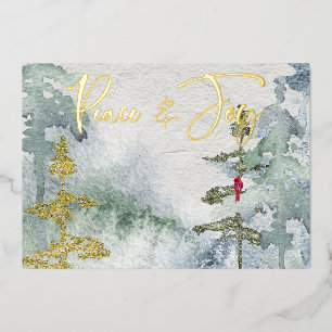 Weihnachtsvogel folieneinladung