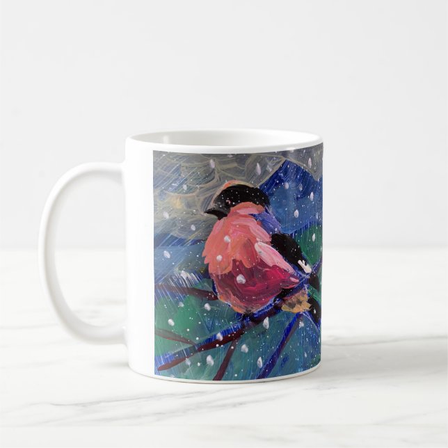 Weihnachtsvogel Kaffeetasse (Links)