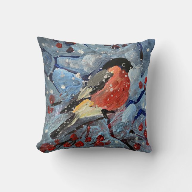Weihnachtsvogel Kissen (Vorderseite)