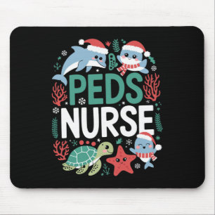 Weihnachtsvögel Krankenschwestern und Krankenpfleg Mousepad