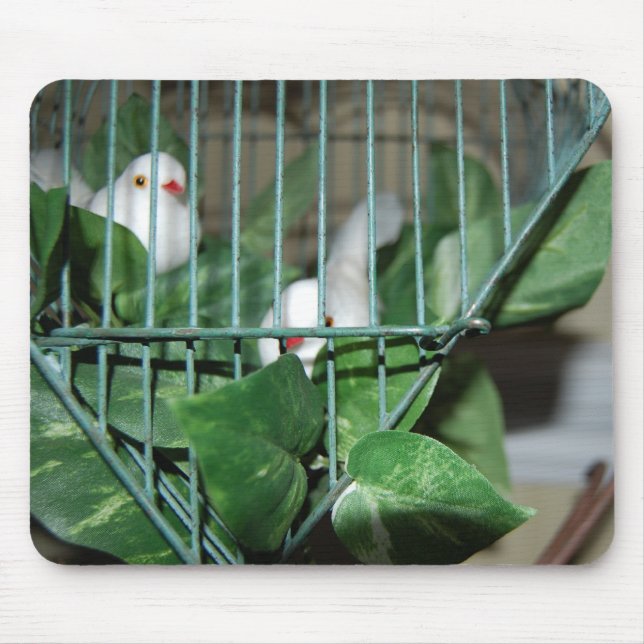 Weihnachtsvögel Mousepad (Vorne)