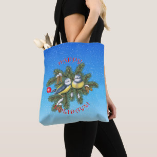 Weihnachtsvögel Tasche