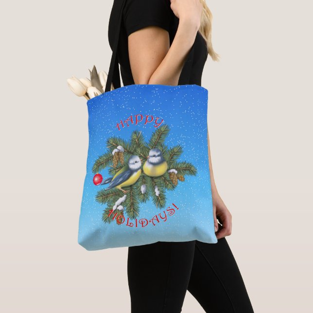 Weihnachtsvögel Tasche (Von Nahem)