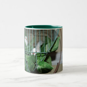 Weihnachtsvögel Zweifarbige Tasse