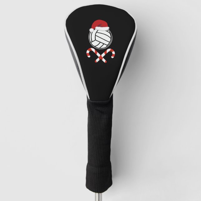 Weihnachtsvolleyball Golf Headcover (Vorderseite)