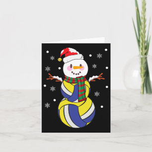 Weihnachtsvolleyball Snowmans Kinder Volleyball We Karte